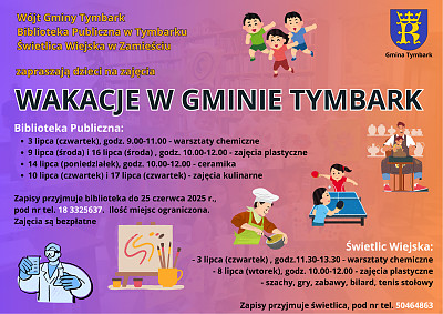 Wakacje w bibliotece i świetlicy